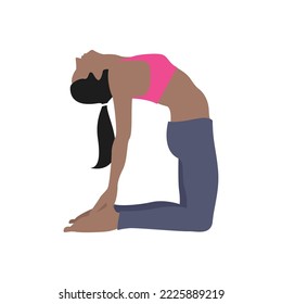 ilustración de una señora haciendo yoga