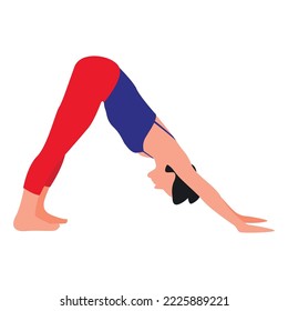illustration of a lady doing yoga