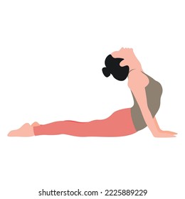 ilustración de una señora haciendo yoga