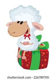 illustration of a lamb on the box