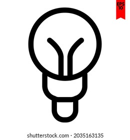 illustration of lamp design icon