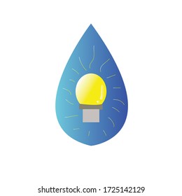 illustration of a lamp in a drip. Isolated vector