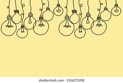 illustration of lamp flat background