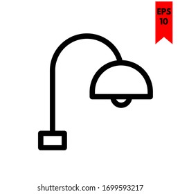 illustration of lamp flat icon