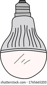 illustration of a lamp with white color.