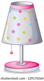 Illustration of lampshade on a white background