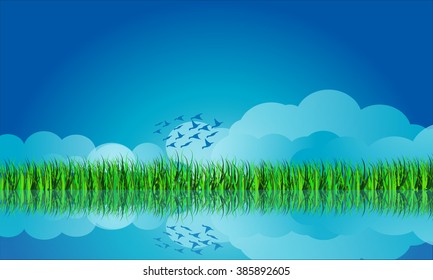 illustration of the landscape
