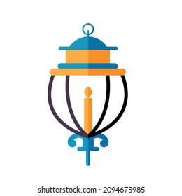 linterna de ilustración sin fondo, india, fiesta de diwali, vector