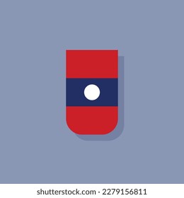 Illustration of Laos flag Template