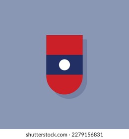 Illustration of Laos flag Template