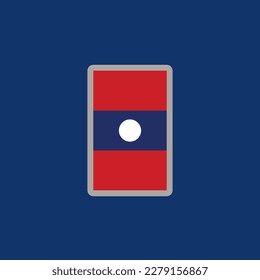 Illustration of Laos flag Template