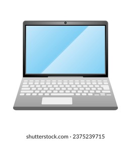It is an illustration of a laptop computer.