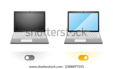 It is an illustration of a laptop computer.