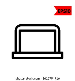 illustration of laptop flat icon