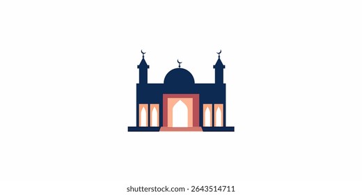 illustration of a large mosque