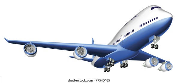 An Illustration of a large passenger plane svg