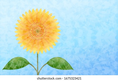 Illustration einer großen Sonnenblume