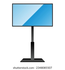 It is an illustration of a large TV and stand.