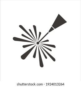 illustration of laser beam, vector art.