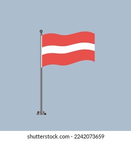 Ilustración de la plantilla de bandera de Letonia