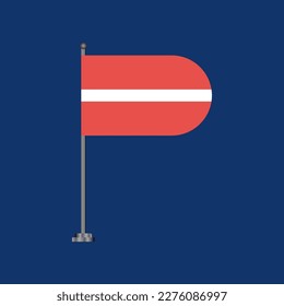 Illustration of Latvia flag Template