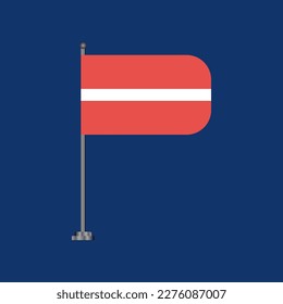 Illustration of Latvia flag Template