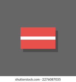 Illustration of Latvia flag Template