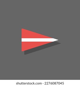 Illustration of Latvia flag Template