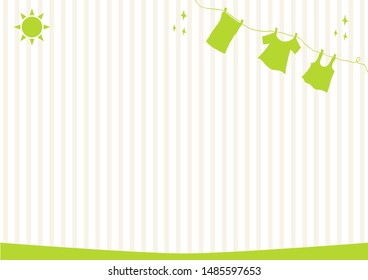 Illustration Laundry Sunny Sky Stock Vector (Royalty Free) 1485597653 ...