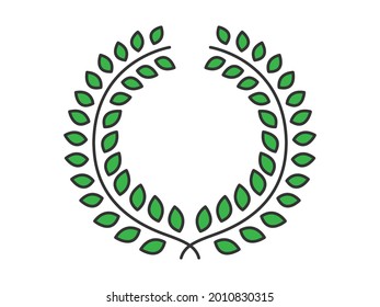 Illustration of a laurel arch.