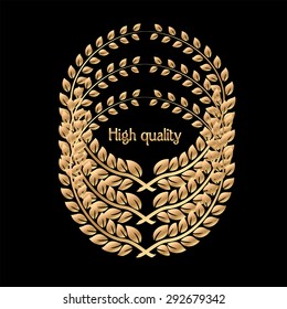 Illustration of laurel wreath