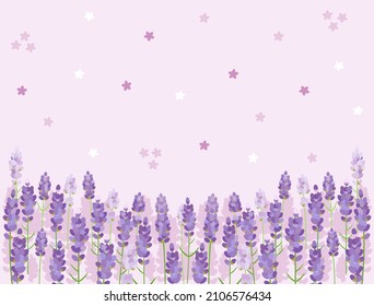 Es una ilustración de una flor de lavanda.