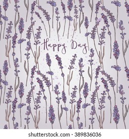 illustration lavender flower/Spring lavender flower/Greeting card lavender flower/Summer composition lavender flower/Spring lavender flower/Garden lavender