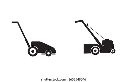  ilustración del vector de icono de cortadora de césped