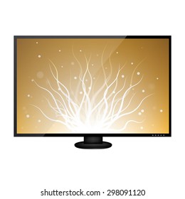 Illustration LCD or LED tv screen