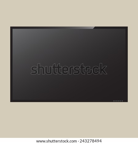 Illustration LCD or LED tv screen