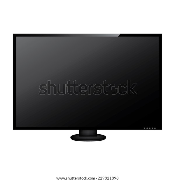 Illustration Lcd Led Tv Screen Stock Vector (Royalty Free) 229821898 ...