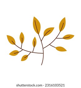 Illustration of a leaf design with an autumn theme