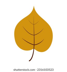 Illustration of a leaf design with an autumn theme