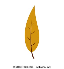 Illustration of a leaf design with an autumn theme