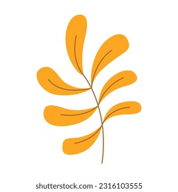 Illustration of a leaf design with an autumn theme