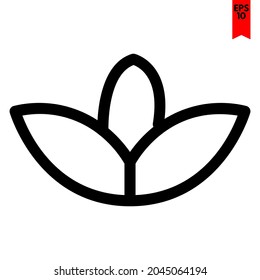 ilustración del icono de diseño de hoja