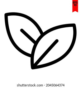 ilustración del icono de diseño de hoja