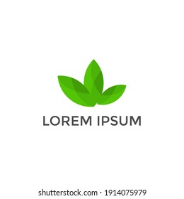 HOJA DE ILUSTRACIÓN ABSTRACTA CON VECTOR DE DISEÑO DE LOGOTIPO DE LÍNEAS BIEN PARA SPA, MARCA, ICONO