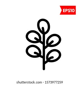 illustration of leaf flat icon
