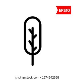 illustration of leaf flat icon