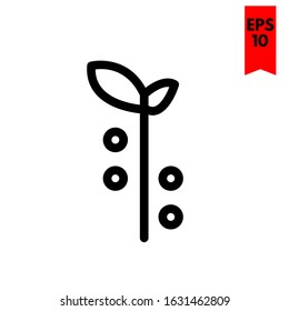 illustration of leaf flat icon
