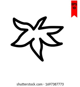 illustration of leaf flat icon