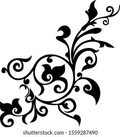 illustration of leaf icon, sticker,tshirt print, vector illustration