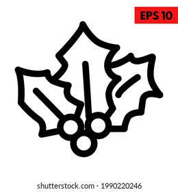Illustration of leaf line icon